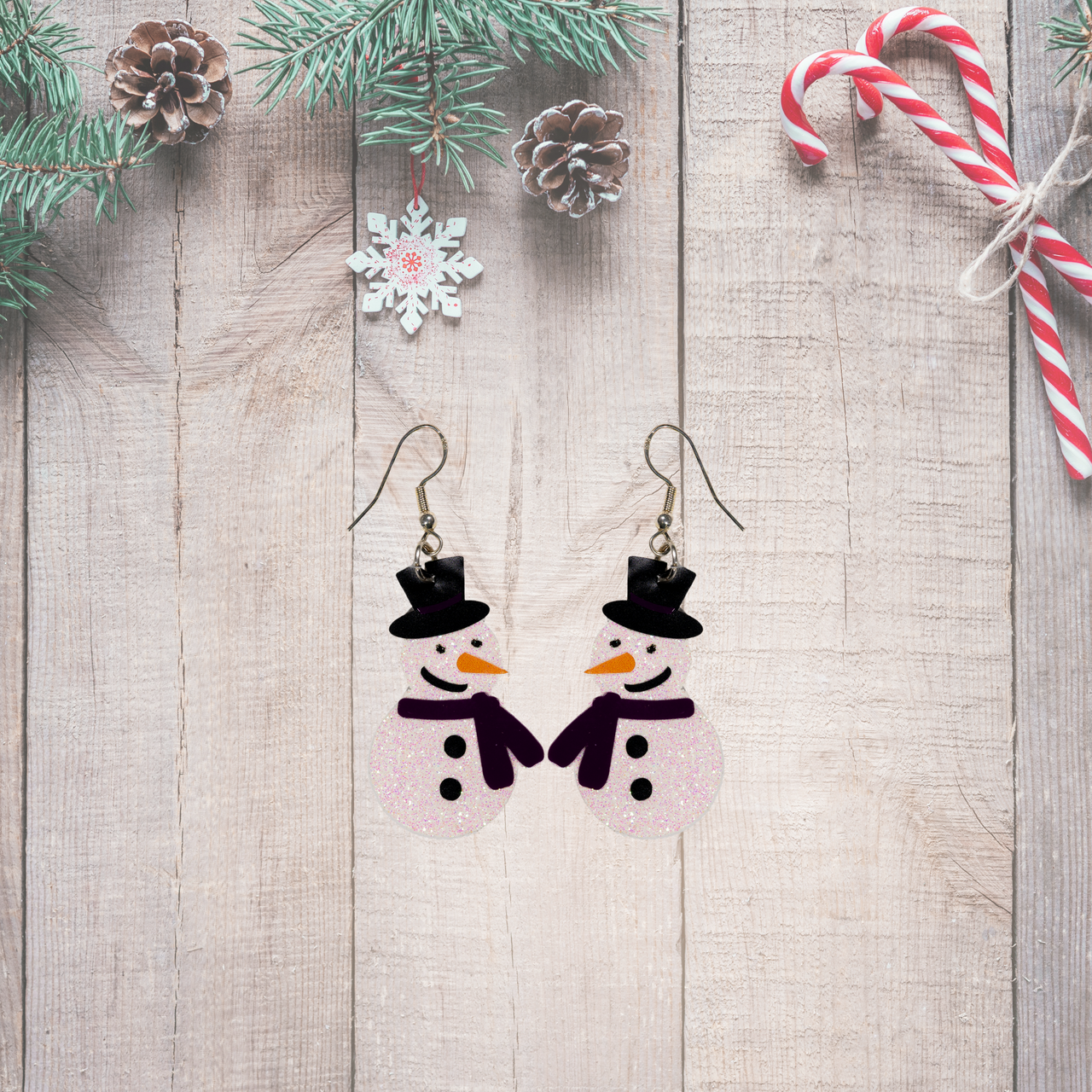 Snowman Earrings - Unicorn Fart Productions