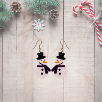 Snowman Earrings - Unicorn Fart Productions