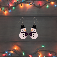 Snowman Earrings - Unicorn Fart Productions