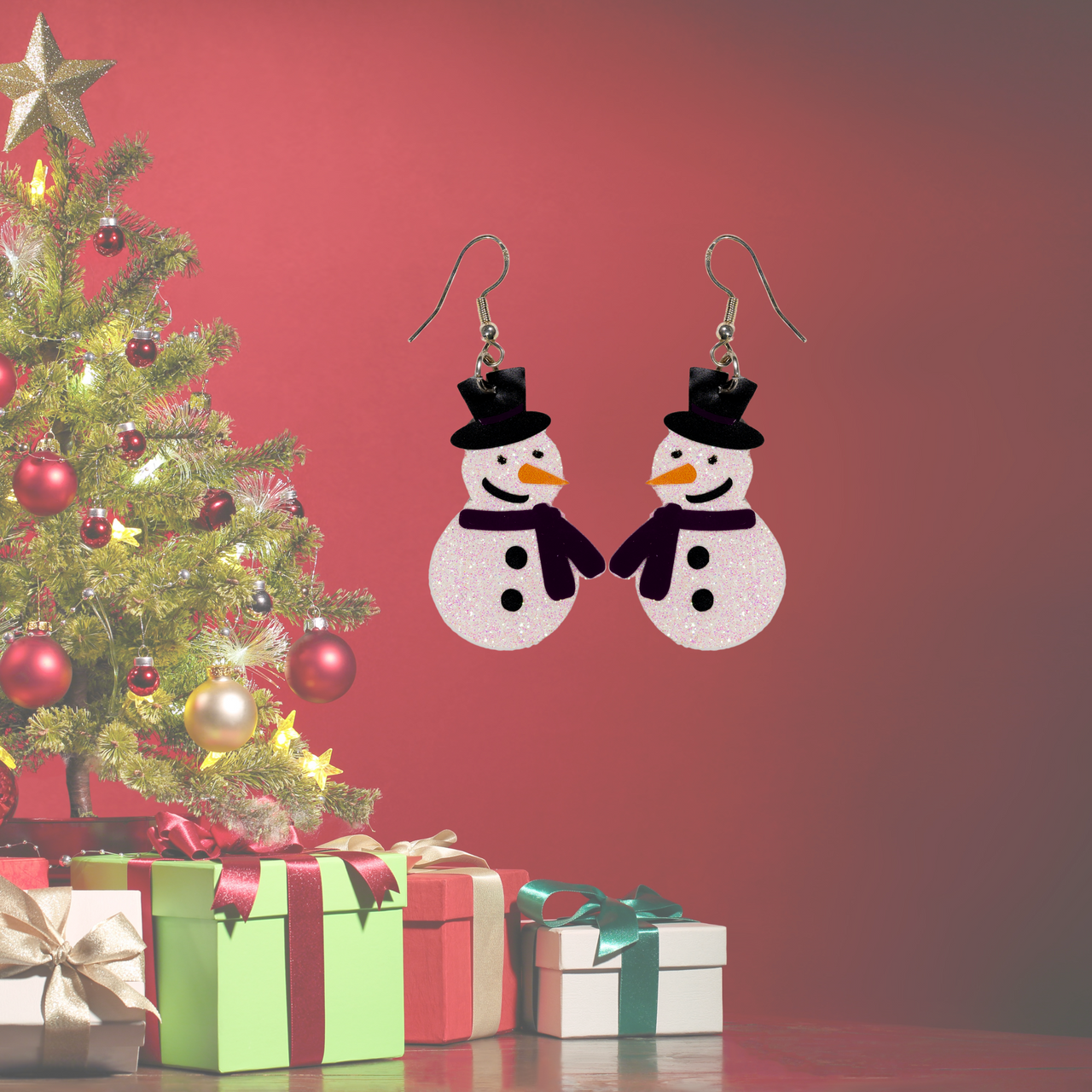 Snowman Earrings - Unicorn Fart Productions