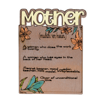 Mother Days Plaque - Mother 2 layer - Unicorn Fart Productions