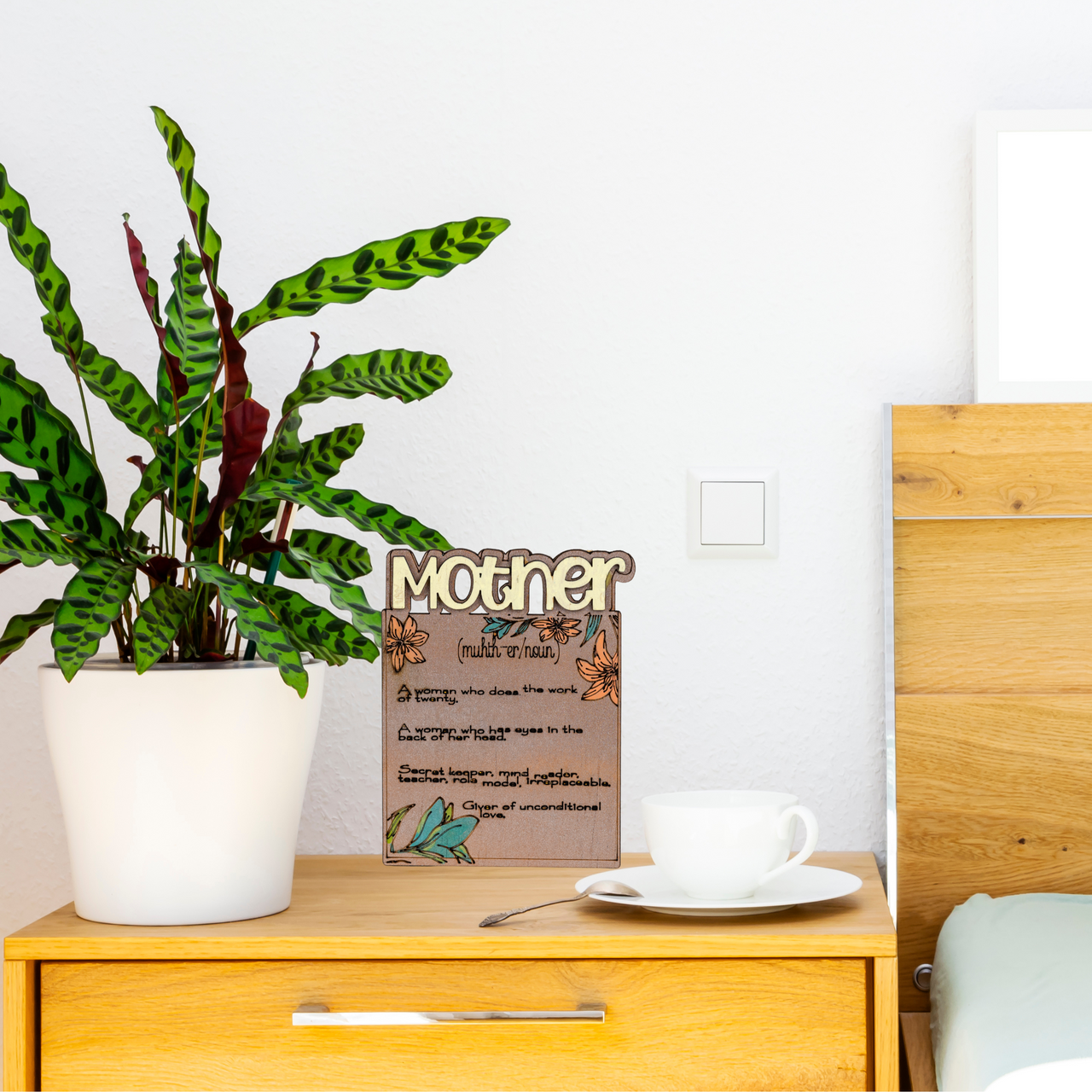 Mother Days Plaque - Mother 2 layer - Unicorn Fart Productions