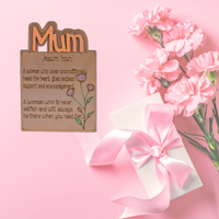 Mother Days Plaque - Mum raised - Unicorn Fart Productions