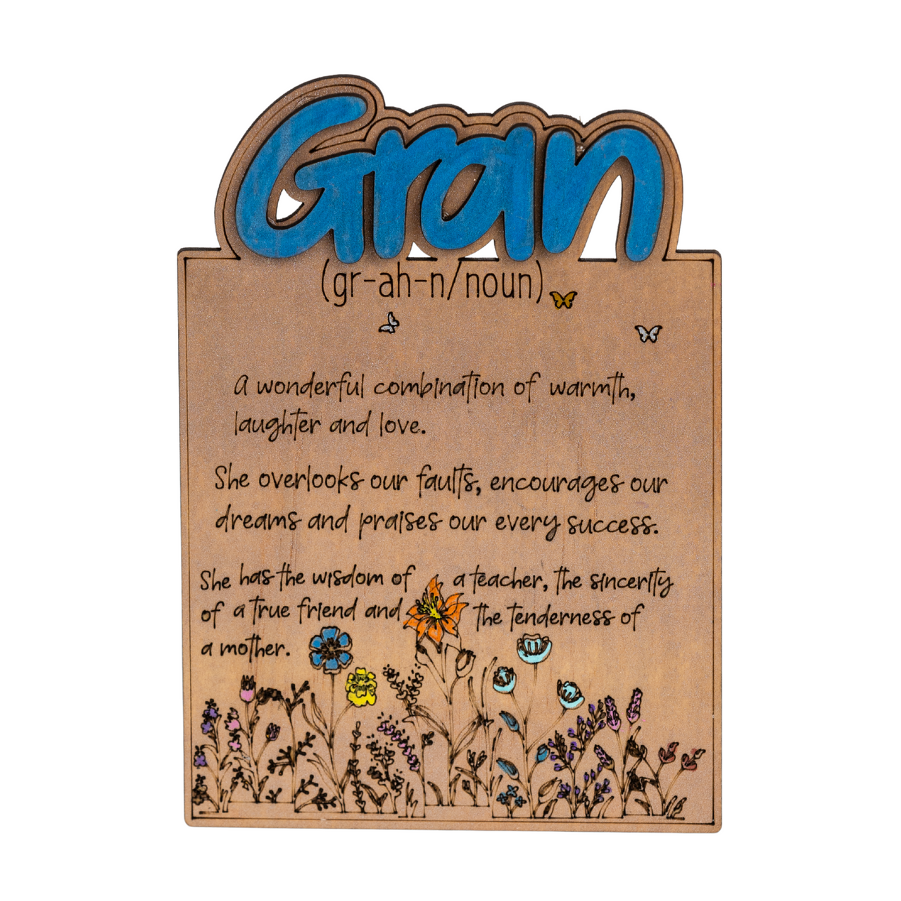 Mother Days Plaque - Gran - Unicorn Fart Productions