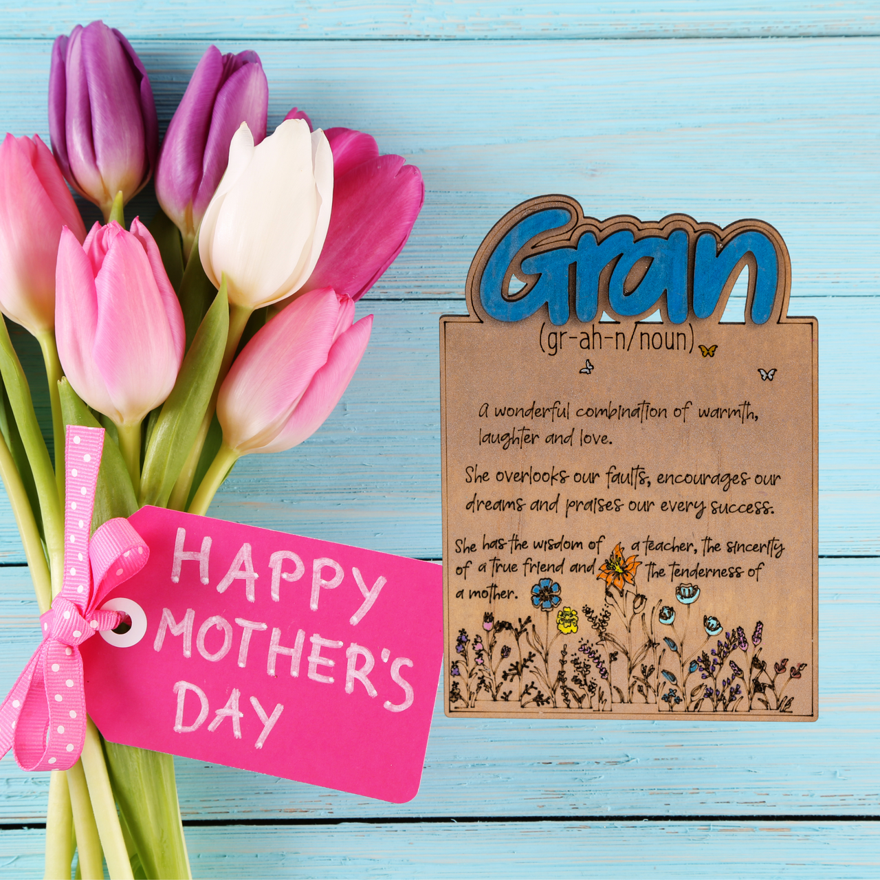 Mother Days Plaque - Gran - Unicorn Fart Productions