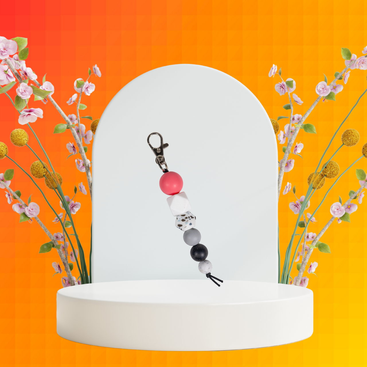 Silicone key chain - Unicorn Fart Productions