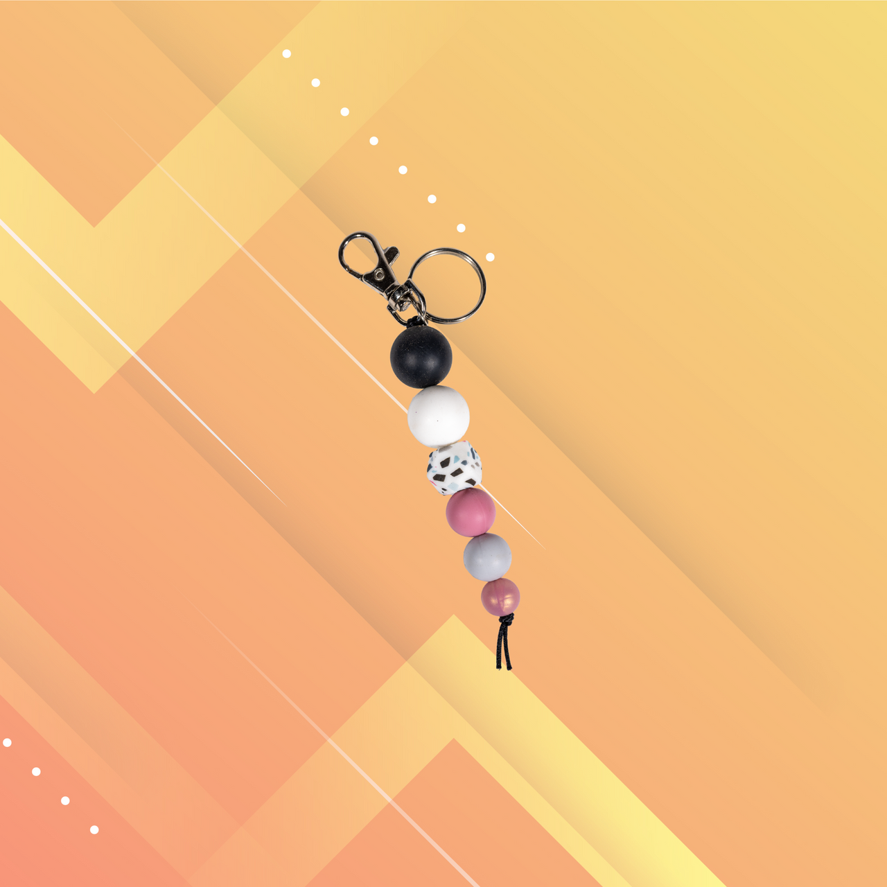 Silicone keychain with clip - Unicorn Fart Productions