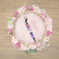 Silicone keychain with clip - Unicorn Fart Productions