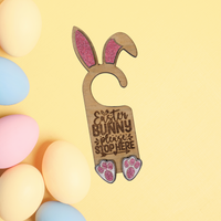 Easter Bunny Door Hanger - Unicorn Fart Productions