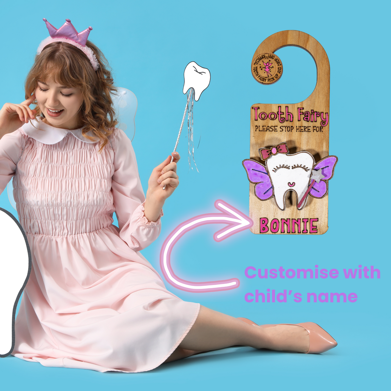 Custom Tooth Fairy Hanger - Unicorn Fart Productions