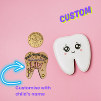Customised Tooth Fairy Tooth - Unicorn Fart Productions