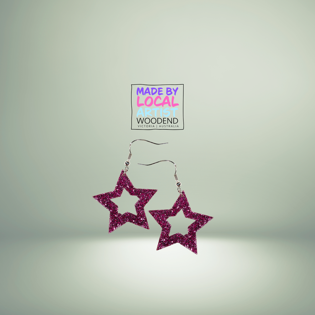 Pink Glitter Stars - Unicorn Fart Productions