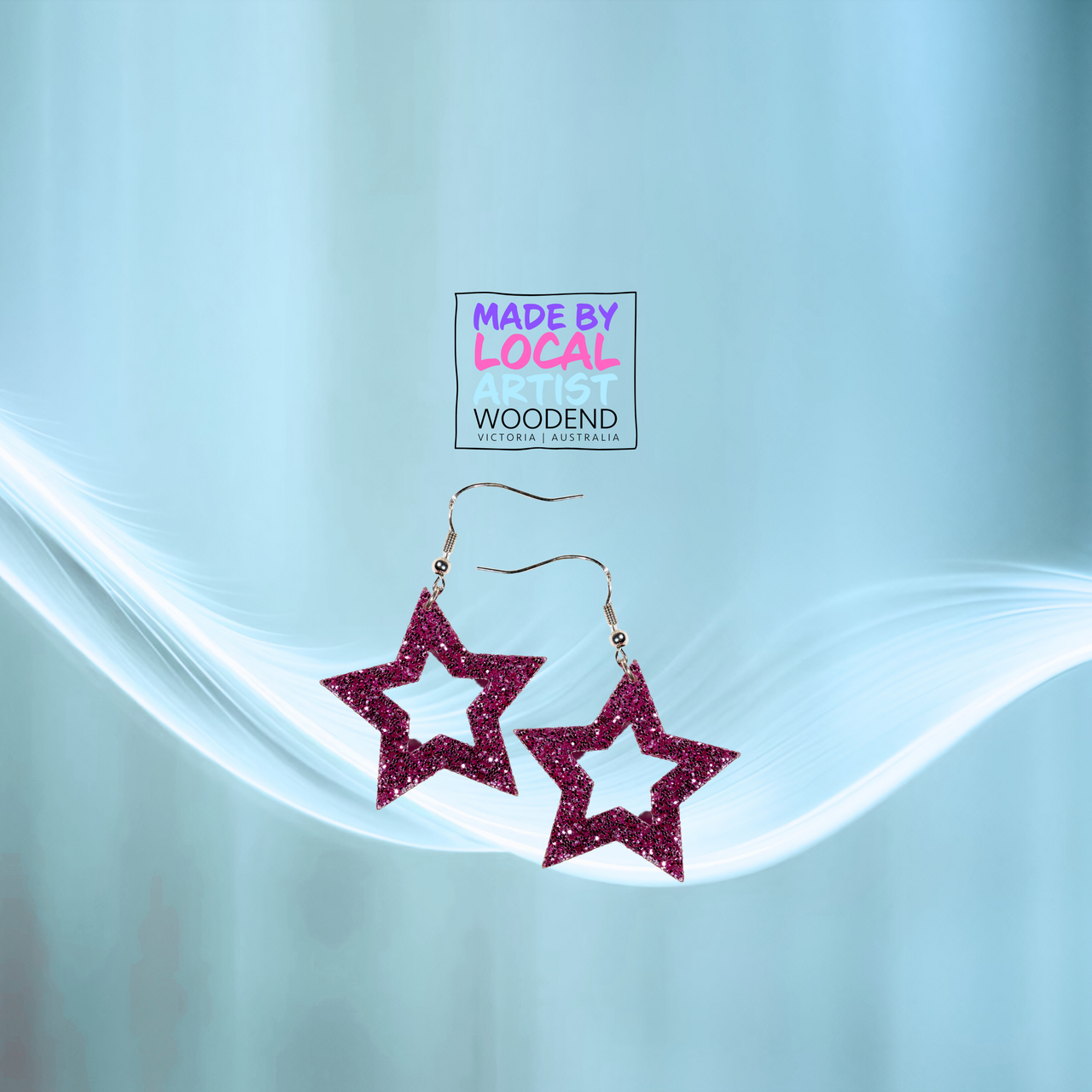 Pink Glitter Stars - Unicorn Fart Productions