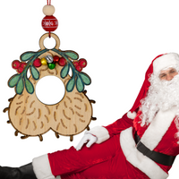 Mistletoe Mischief Ornament - Unicorn Fart Productions