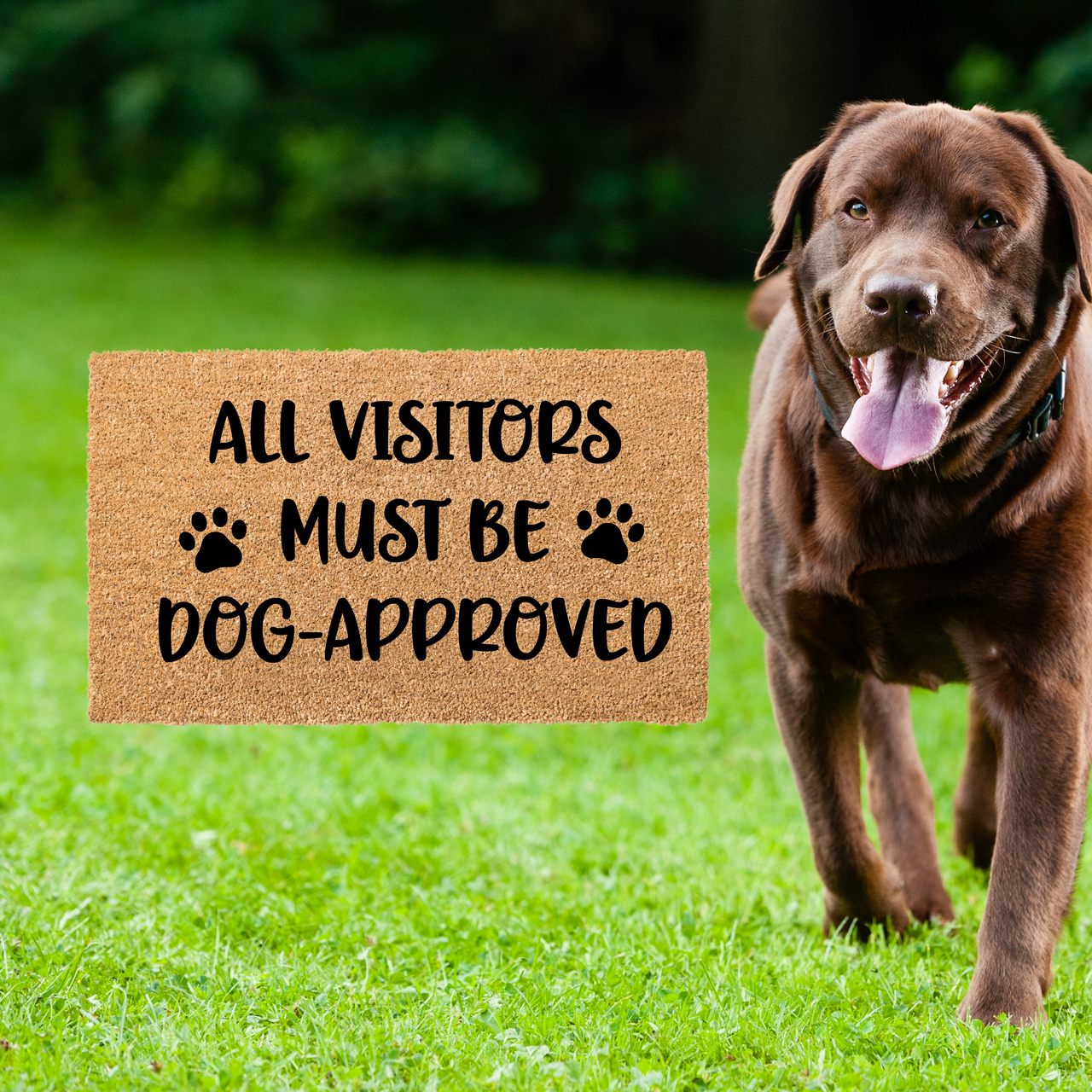 All Visitors Dog Approved Doormat - Unicorn Fart Productions