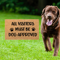 All Visitors Dog Approved Doormat - Unicorn Fart Productions