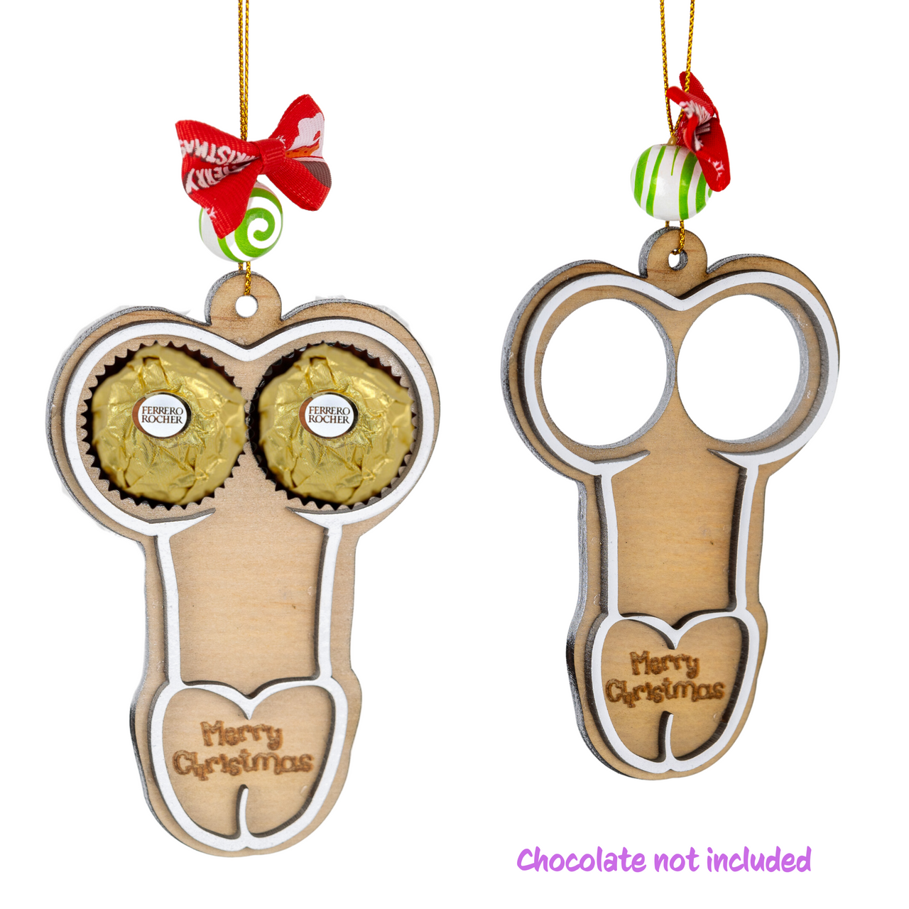 Dick & Balls Christmas Ornament - Unicorn Fart Productions