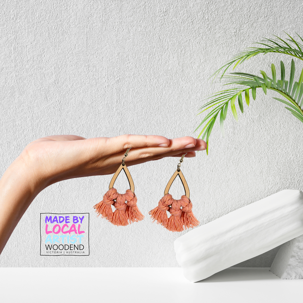 Macramé Earrings - Drop - Unicorn Fart Productions