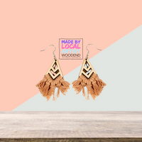 Macramé Earrings - Diamond - Unicorn Fart Productions