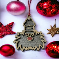 Thumbnail for D and B Christmas Xmas Tree Decoration - Red Sparkles