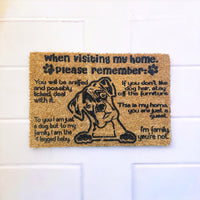 Thumbnail for Door Mat - When visiting my home - Please Remember