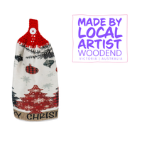Handmade Hanging Hand Towel  - Christmas - Unicorn Fart Productions