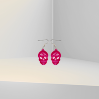 Floral Skull Earrings - Unicorn Fart Productions