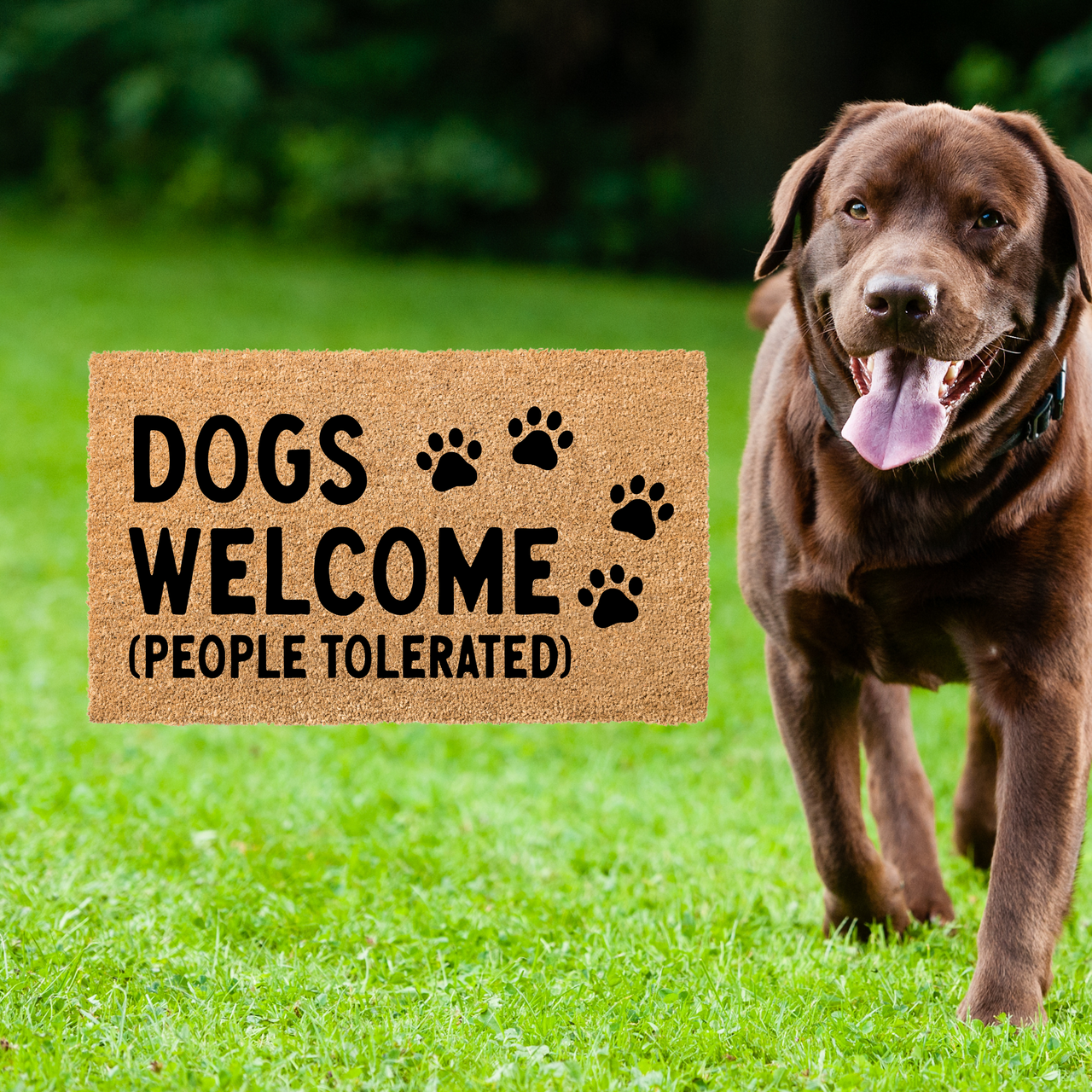 Dogs welcome people tolerated - Unicorn Fart Productions