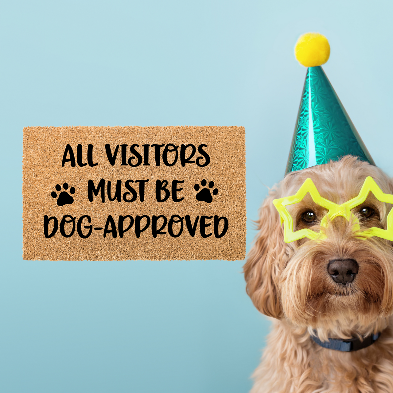 All Visitors Dog Approved Doormat - Unicorn Fart Productions