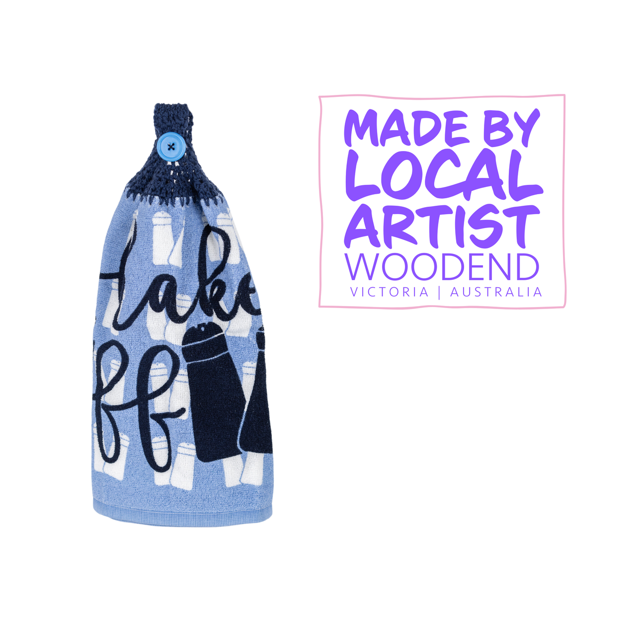 Handmade Hanging Hand Towel - Unicorn Fart Productions