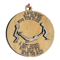 A Good Friend Xmas Tree Decoration - Unicorn Fart Productions