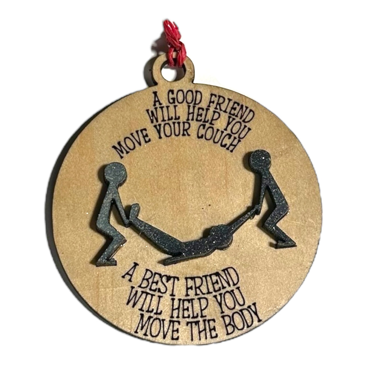 A Good Friend Xmas Tree Decoration - Unicorn Fart Productions