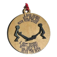 A Good Friend Xmas Tree Decoration - Unicorn Fart Productions