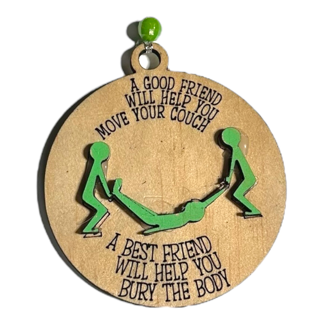 A Good Friend Xmas Tree Decoration - Unicorn Fart Productions