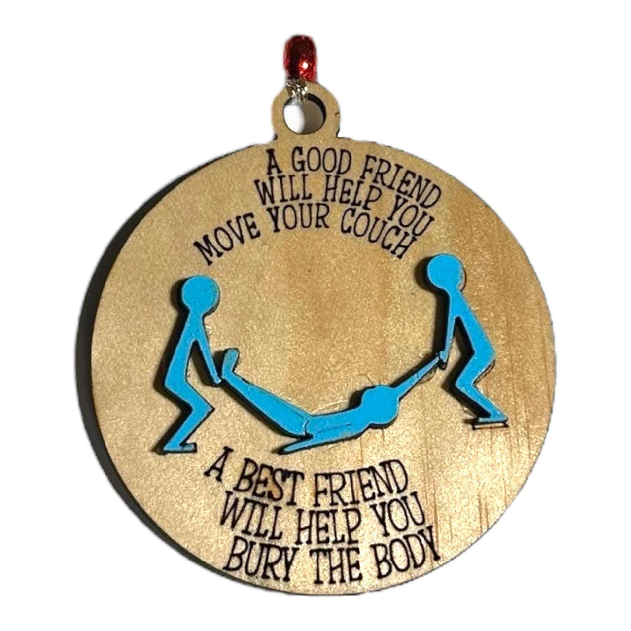 A Good Friend Xmas Tree Decoration - Unicorn Fart Productions