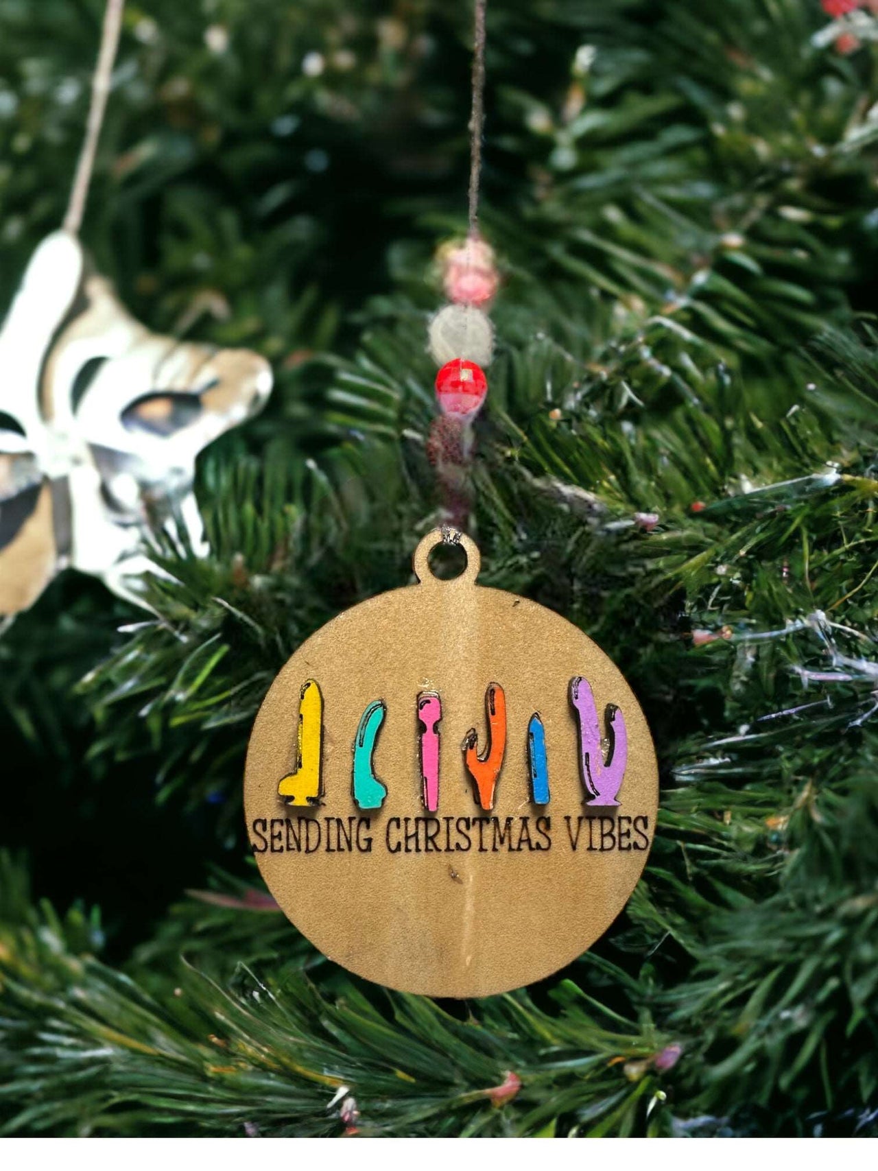 Christmas Vibes Tree Decoration - Unicorn Fart Productions