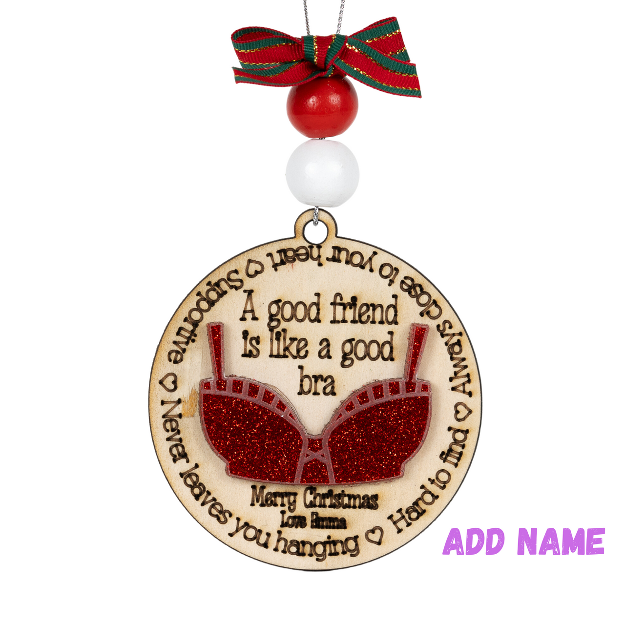 Like a Bra Tree Decoration - Unicorn Fart Productions