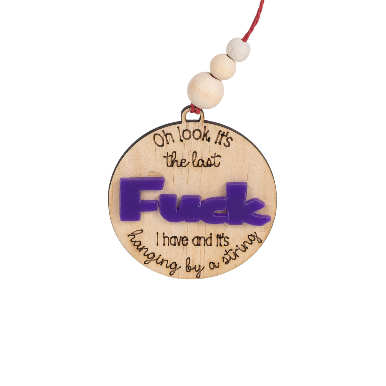 The Last F**k: Hanging by a String Xmas Tree Decoration - Unicorn Fart Productions