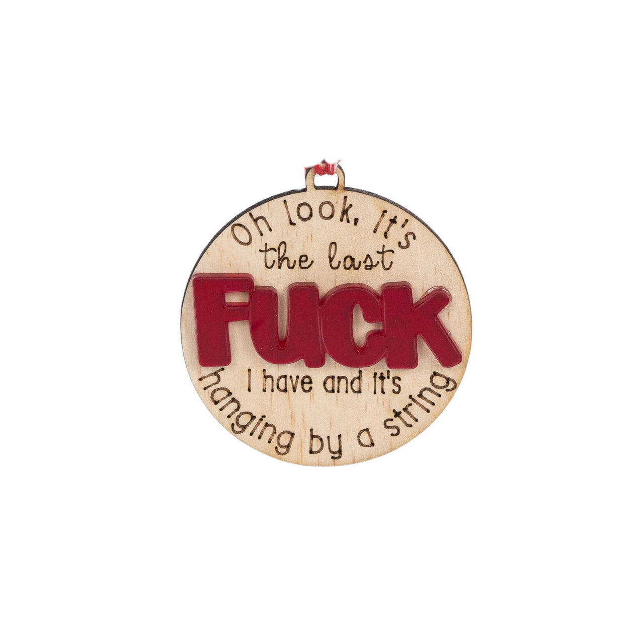 The Last F**k: Hanging by a String Xmas Tree Decoration - Unicorn Fart Productions