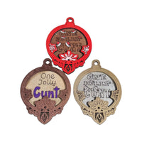 One Jolly C... Xmas Tree Decoration - Unicorn Fart Productions