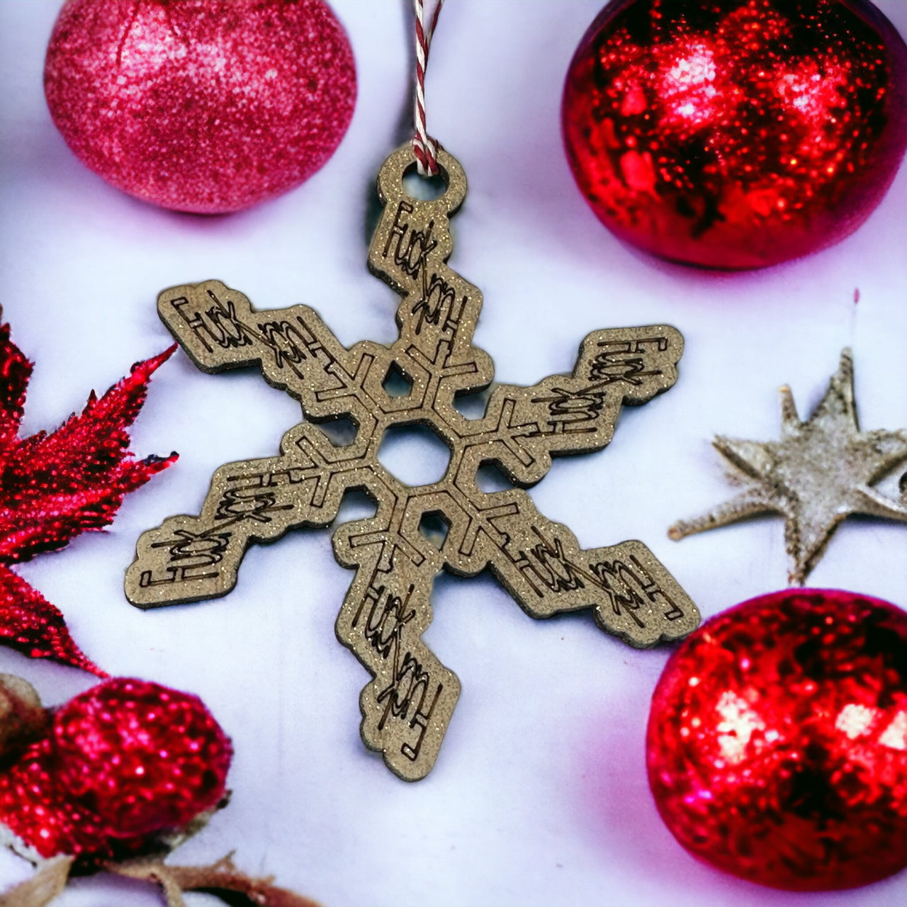 F$%^ Fu%^ Xmas Tree Decoration - Unicorn Fart Productions