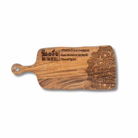 Charcuterie with Pattern Serving Board With Handle - Unicorn Fart Productions