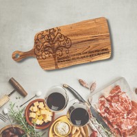 Charcuterie with Tree Serving Board With Handle - Unicorn Fart Productions
