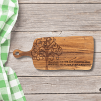Charcuterie with Tree Serving Board With Handle - Unicorn Fart Productions