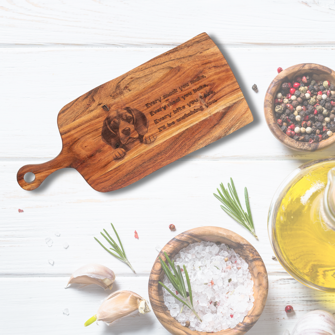 Every Snack, I'll be watching - Innocent Beagle - Unicorn Fart Productions