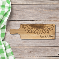 Wine and Cheese Serving Board with Handle - Unicorn Fart Productions