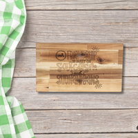 Wooden Board - Friendship is built on Sarcasm - Unicorn Fart Productions