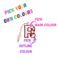 Customised Alphabet Christmas Tree Decorations - Unicorn Fart Productions