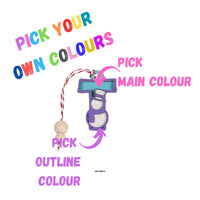 Customised Alphabet Christmas Tree Decorations - Unicorn Fart Productions