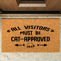 All Visitors Cat Approved Doormat - Unicorn Fart Productions